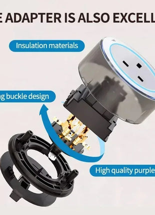 Wall-mounted extension with USB and power buttons