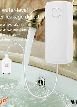 Water detection probe with 1-meter cable connected to smart sensor
