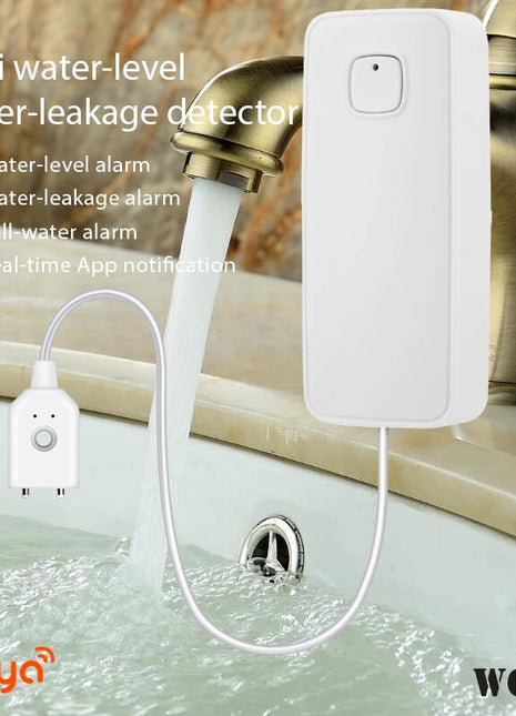 Water detection probe with 1-meter cable connected to smart sensor
