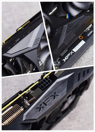 XFX-GPU Radeon AMD Radeon RX590 placa de vídeo, 8GB GDDR5 placas gráficas, GME 580, Desktop PC tela de computador mapa do jogo, - Riparo82