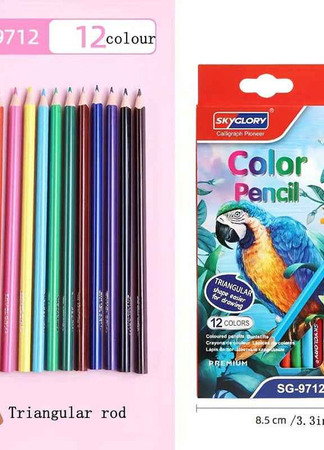 Le Confezioni Da 12/18/24/36 Pezzi Di Matite Colorate Sono Adatte Per Forniture Artistiche E Pittoriche, Con Colori Vivaci Facili Da Utilizzare E Difficili Da Rompere. Sono Molto Convenienti Da Usare E Adatte Per Colorare Per Adulti, Disegnare, Dipingere