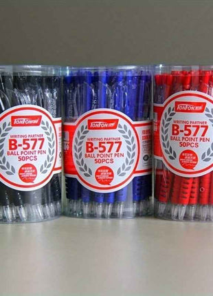 50pcs Penne Gel 0.7mm Nere, Blu e Rosse, Ideali per Ufficio, Scuola e Business