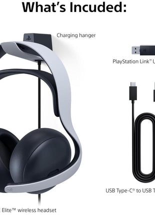 Sony Pulse Elite Playstation 5 Cuffie Wireless Con Microfono Ps5 Headset (White)