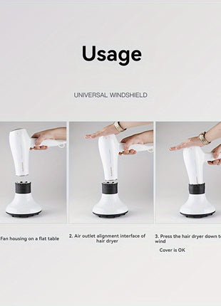 Universal 3.8-6cm Diameter Windshield Hair Dryer Attachment for Curl Enhancing - Professional Styling Tool for Textured Hair with Unscented Curly Hair Diffuser - Riparo82