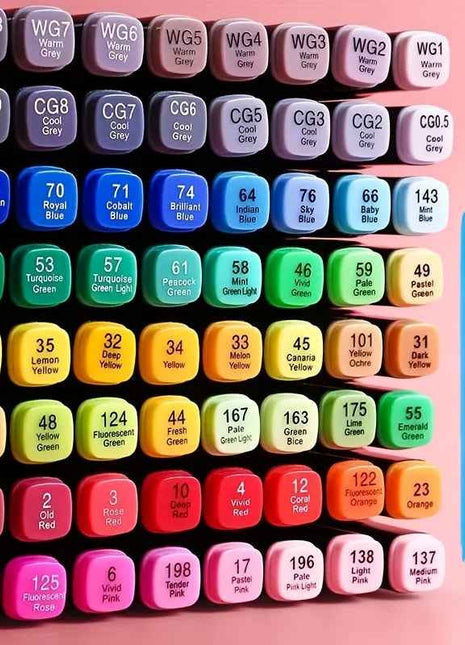 Kit di 168/128/178 Pennarelli Colorati a Doppia Punta (128/178 Colori con Carta per Marcatori), A Base Oliosa, Ideali per Coloreggio Adulti, Libri da Colorare, Disegno e Schizzi, Ottima Scelta Regalo