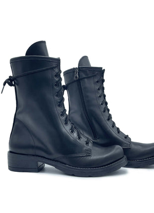 Anfibio TATA in Vera Pelle Nero