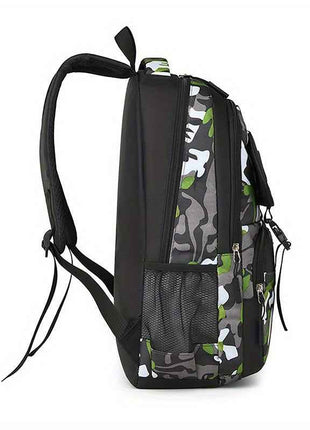 Zaino impermeabile con stampa a camuffamento, zaino da viaggio leggero, zaino da scuola, zaino da viaggio con tasca per tablet e tasche zippate multiple, zaino con cerniera per ragazze e ragazzi