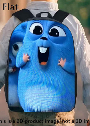 3pcs Zaino Grizzly & The Lemmings in Nylon Leggero e Capiente con Borsa Pranzo e Astuccio, Ideale per Scuola, Viaggi o Pendolarismo, Regalo Perfetto per Compleanno o Feste, Zaino da Viaggio