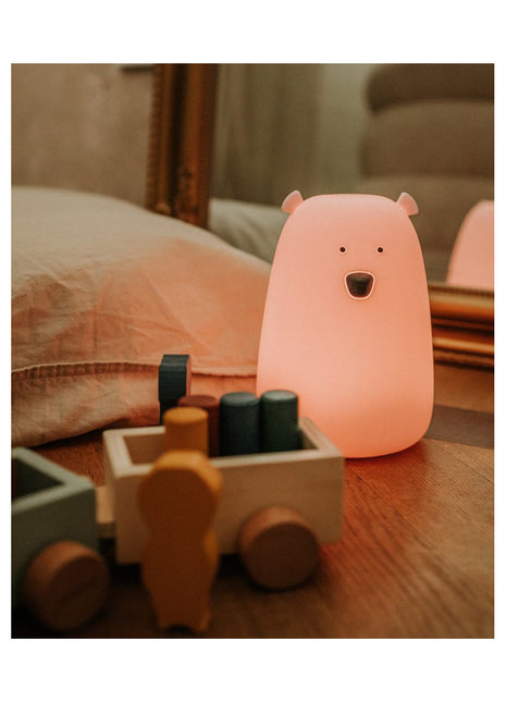 Big Bear Silicone Lamp with Remote - Pink