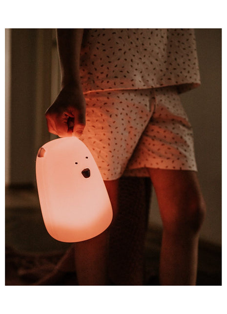 Big Bear Silicone Lamp with Remote - Pink
