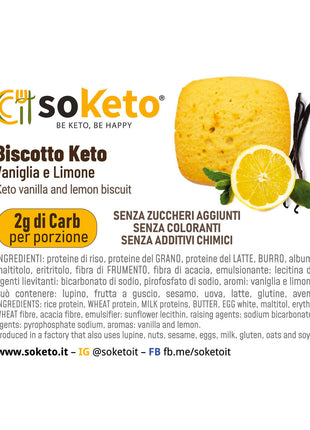 Biscotti Keto Vaniglia e Limone