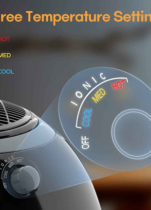 1875W Ionic Hooded Hair Dryer with 3 Heating Settings, Professional Ceramic Technology, Portable Sit-Under Dryer for Women, Black Dome Design for Home & Salon Use, Personal Grooming Accessory | Stylish Hooded Dryer | Adjustab