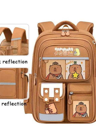 3 Pezzi Zaino, Borsa a Mano e Astuccio per Ragazzi e Ragazze - CAPYBALA Zaino Casual Grande Capacità con Cinghie Regolabili, Stampa Buffalo, Leggero e Resistente, Ideale per Scuola, Viaggi e Uso Quotidiano, Regalo Divertente per Amanti degli Animali