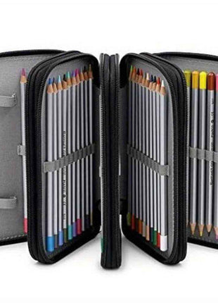 1pezzo 4-Layer Canvas Pen Bag Tom and Jerry - Portatile Art Storage per pittura, schizzi e color lead, il regalo perfetto per amici e familiari 011MGQBD0519