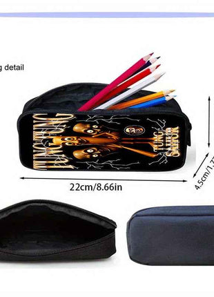 3 Pezzi Set Zaini Unisex, Stile Fashion con Cinghia Regolabile e Chiusura a Zipper, Completo di Zaino, Borsa a Tracolla e Astuccio per Matite, Design per Scuola, Viaggi e Campeggio