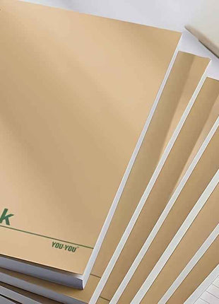 10 Quaderni in Carta Kraft - Carta da Scrittura Non Rivestita Adatta per Ufficio, Scuola, Schizzi - Ideale per Studenti, Artisti, Materiale Scolastico, Giornale del Pittore, Cartoleria Resistente, Diario, Quaderno Multifunzionale, Registro di Lavoro