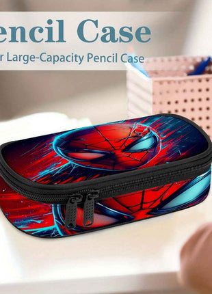 Portapenne Marvel Spider-Man, Astuccio Multistrato Capiente e Leggero con Cerniera, Organizzatore per Materiale Scolastico Resistente, Idea Regalo Compleanno