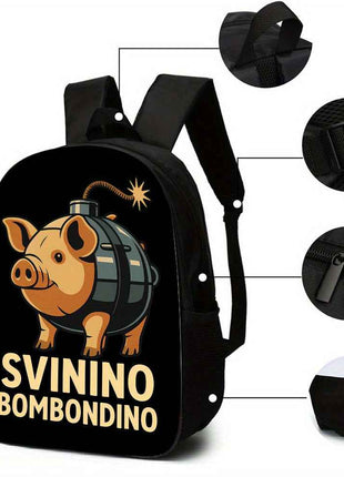 Set di 3 pezzi di Tralalero Tralala&Italian Brainrot, zaino a fumetti di grande capacità, 1*borsa per il pranzo, 1*penne, perfetto per regali di vacanza o compleanno, per la quotidiana andata al lavoro