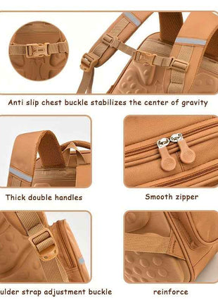 3 Pezzi Zaino, Borsa a Mano e Astuccio per Ragazzi e Ragazze - CAPYBALA Zaino Casual Grande Capacità con Cinghie Regolabili, Stampa Buffalo, Leggero e Resistente, Ideale per Scuola, Viaggi e Uso Quotidiano, Regalo Divertente per Amanti degli Animali