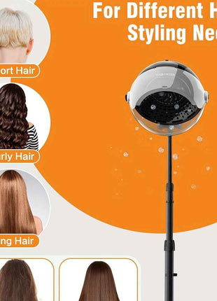 Standing Hair Dryer 1875W Professional Ionic Hooded Hair Dryer