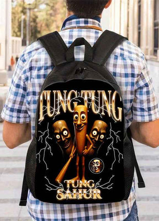 3 Pezzi Set Zaini Unisex, Stile Fashion con Cinghia Regolabile e Chiusura a Zipper, Completo di Zaino, Borsa a Tracolla e Astuccio per Matite, Design per Scuola, Viaggi e Campeggio