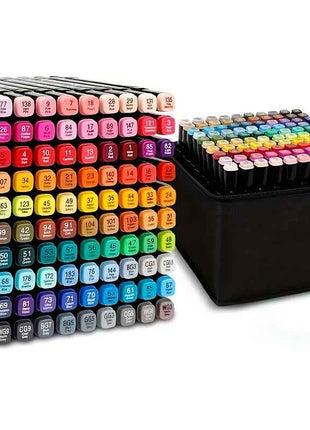 262pz Pennarelli Artistici, Penne da Disegno a Doppia Testa per Artisti Adulti che Schizzano, Disegni Veloci, Colorazione, Evidenziazione, Illustrazioni, Design di Anime, Schizzi d'Arte