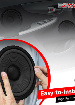 5Core 6.5 Inch Subwoofer speaker 300Watt Car Subwoofer 4Ohm Replacement Sub Woofer - Riparo82