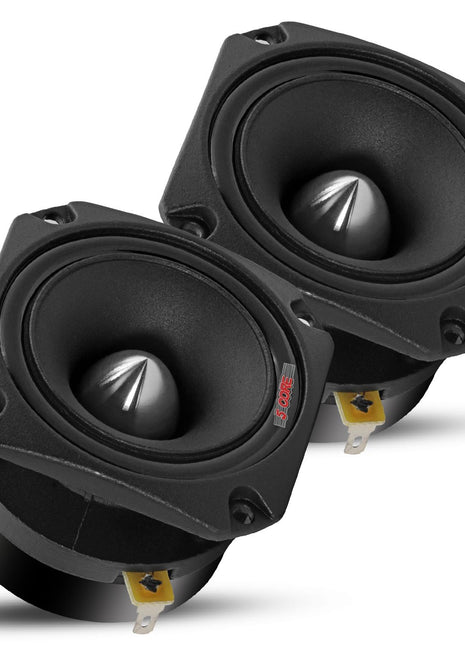 5 Core Tweeters Speakers Car Audio Pair 600W Combined Peak 4 Ohm 3.5 Inch Aluminum Super Bullet Tuiters Para Sonido Para Carro - TW BLT 150 BLK PAIR - Riparo82