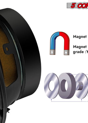 5Core 6.5 Inch Midrange Car Door Speaker 360W Subwoofer w Aluminum Bullet 4Ω Sub Woofer - Riparo82