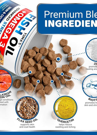 Omega 3 Olio di Pesce per Cani 2 Pack - Pelle Sana Pelo Lucido Anti Prurito - riparo82