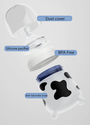 Silicone Baby Feeding Bottle for Newborns, Anti-Choking - riparo82