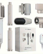 MAXGROOM 7-in-1 High-Speed Hair Dryer & Styler Set - Fast Drying, Auto Curling & Straightening with Volumizing Brush, Includes Attachments for All Hair Types