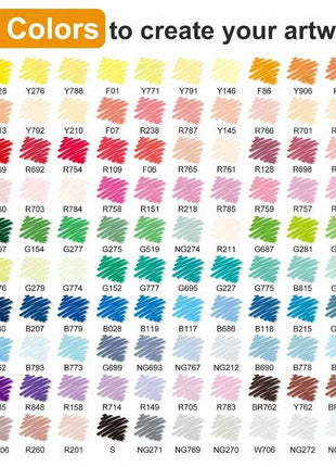 120 Colori Pennarelli Acrilici per Disegno Senza Odore, Pennarelli per Graffiti, Forniture per Disegno, Set di Pennarelli di Alta Qualità, Punta Morbida, Adatto per Pittura su Roccia, Legno, Plastica, Tessuto e Artigianato Fai-da-te, Adatto come Regalo