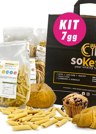 KIT 7 giorni Dieta Chetogenica Facile con Prodotti Keto e Low Carb SoKeto
