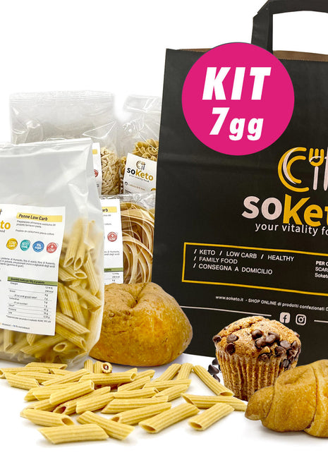 KIT 7 giorni Dieta Chetogenica Facile con Prodotti Keto e Low Carb SoKeto