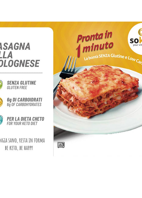 Lasagne KETO SENZA GLUTINE solo 6gr di carbo pronte in 1 minuto!