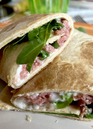 Piadina Low Carb Proteica 11g Proteine SOLO 6.8g Carbo per Piadina - Piada Keto 22.9g Fibre Olio Cocco - Per Wrap e Farciture Basso IG