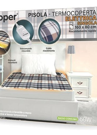 Kooper Pisola Quadri Termocoperta Elettrica Singola Coperta Termica Scaldaletto - riparo82