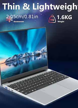 Display IPS FHD da 156 RAM da 16 GB SSD PCIe da 1 TB processore Intel 12th Gen N95 lettore impronte digitali tastiera retroilluminata webcam WiFi 6 Windows 11 Pro  Argento  Per studenti e professionisti  Ideale per il lavoro lo studio e il 