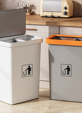 1pezzo 40L Grande Capacit Rotolo Cestino con Coperchio  Comodo Plastica Cucina Compost Bin con Ruote Ideale per Casa Ufficio e Uso Pubblico 106 Galloni Cestino CucinaModern Cestino CucinaPlastica Durevole Cestino Cucina per Casa