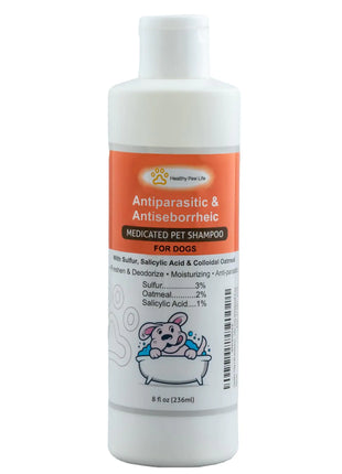 Healthy Paw Life Antiparasitic & Antiseborrheic Dog Shampoo (8 fl oz)