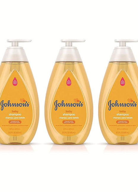 Johnsons Tear Free Baby Shampoo Free of Parabens Phthalates and Sulfates Triple-Pack 3 x 20.3 fl. oz