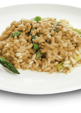 Risotto Senza Glutine alla Crema di Asparagi con solo 1% di zucchero – Pronto in 1 Minuto!