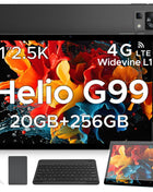 DOOGEE T35 Android 14 Tablet with Keyboard20GB+256GB11 inch Tablet Helio G99 Octa-core TabletIPS 1600x2560 Display Gaming Tablet4G LTE Cellular Tablet with Case Mouse Black - Riparo82